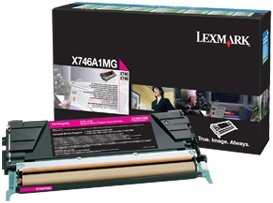 Lexmark X746A1MG Cartus toner Magenta, ORIGINAL, Return Program, Standard Capacity, 7k, 734646346627