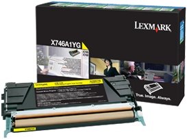 Lexmark X746A1YG Cartus toner Yellow, ORIGINAL, Return Program, Standard Capacity, 7k, 734646346634