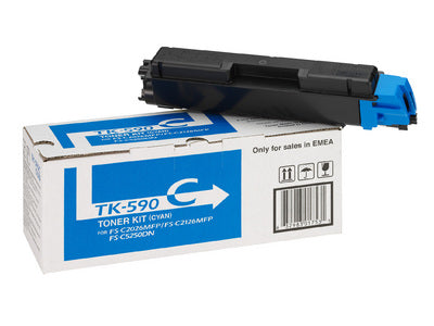 Kyocera 1T02KVCNL0 TK-590C Toner original Cyan pentru FS-C2026/2126/M6026CDN, 5000 pag, 632983017531