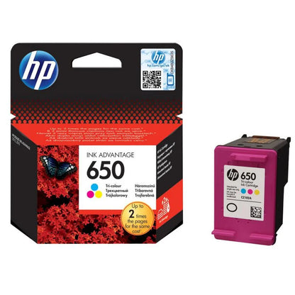 HP CZ102AE HP CZ102AE No. 650 Cartus inkjet tricolor ORIGINAL, 200 pagini 886112545994