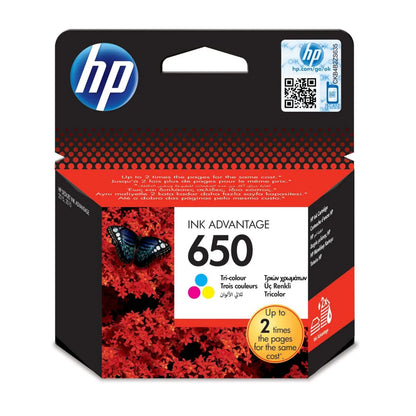 HP CZ102AE HP CZ102AE No. 650 Cartus inkjet tricolor ORIGINAL, 200 pagini 886112545994