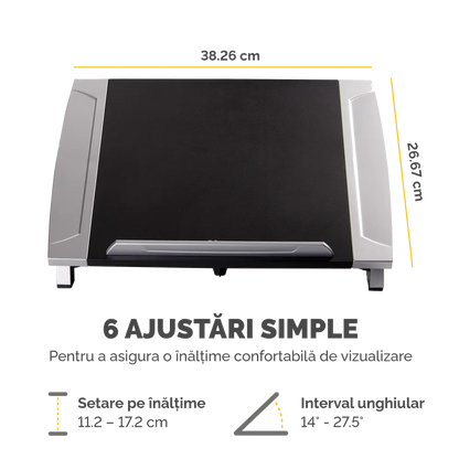 Fellowes 8032001 Office Suites Laptop riser suport laptop pentru birou inaltime reglabila, 043859470952 50043859470957