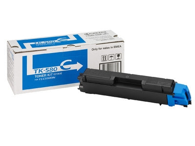 Kyocera 0T2KTCNL TK-580C Toner original Cyan pentru FSC5150, 2800 pag