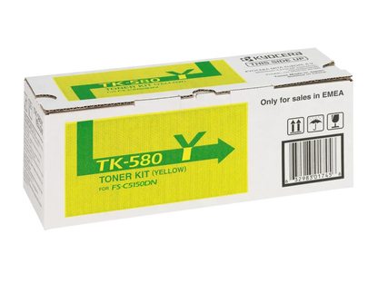 Kyocera 0T2KTANL TK-580Y Toner original Yellow pentru FSC5150, 2800 pag