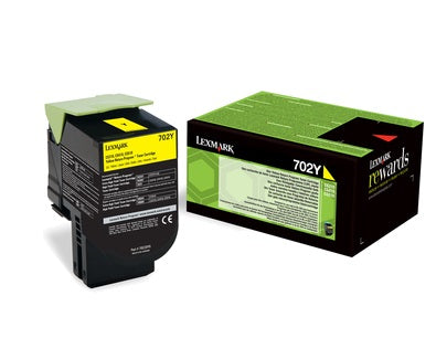 Lexmark 70C20Y0 Cartus toner Yellow, ORIGINAL, Return Program, Standard Capacity, 1k, 734646436601