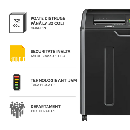 Fellowes 4698001 Powershred 425Ci distrugator documente A3 in particule 30 coli, 3859627320 50043859627320