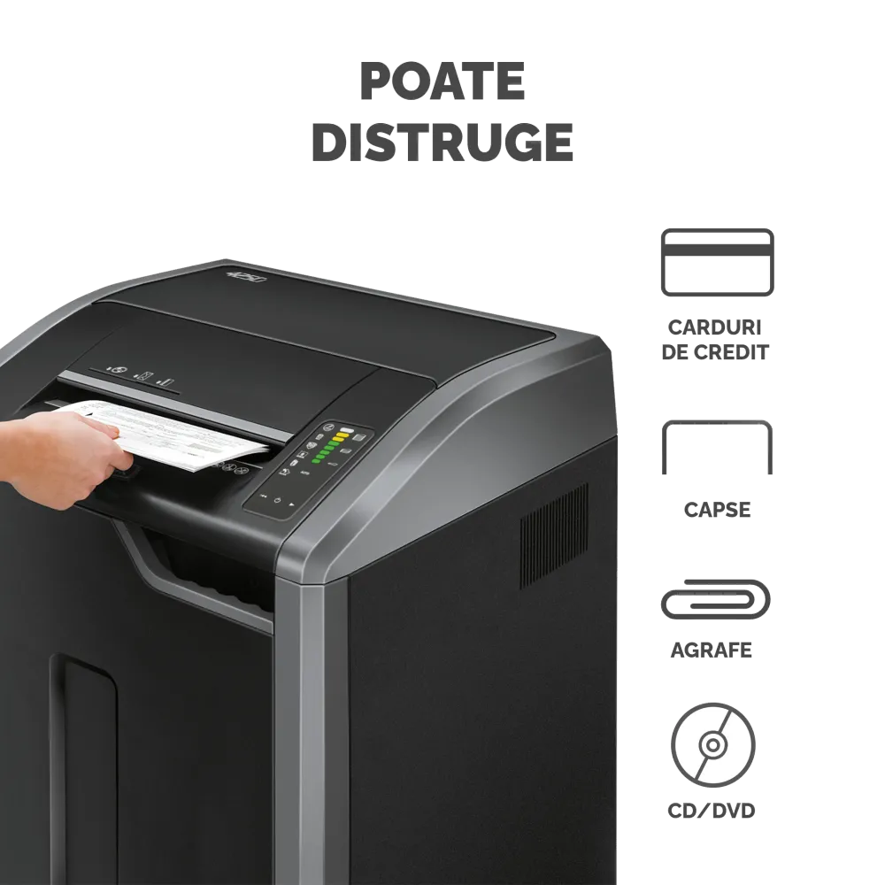 Fellowes 4698001 Powershred 425Ci distrugator documente A3 in particule 30 coli, 3859627320 50043859627320