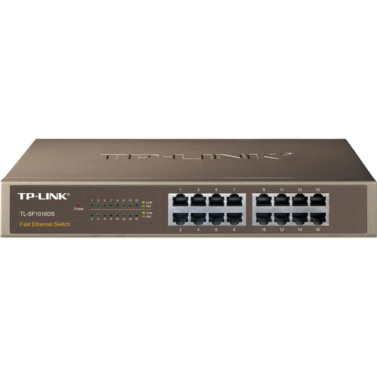 TP-Link TL-SF1016DS TP-Link TL-SF1016DS - Switch 16-port 10/100M, 13-inch steel case 6935364021535
