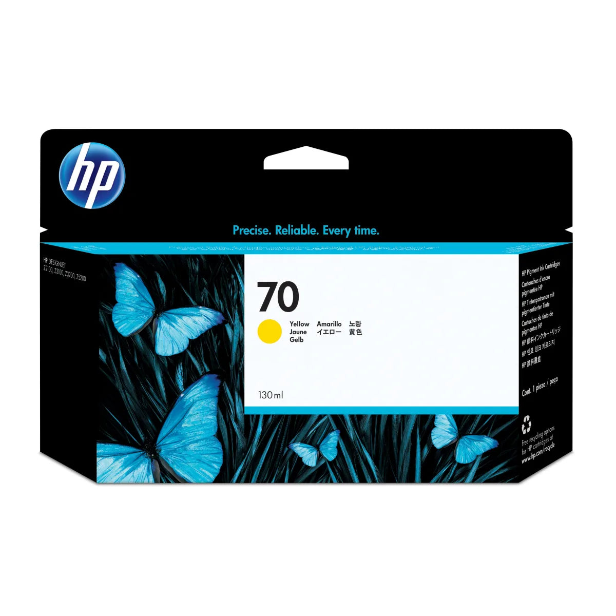 HP C9454A HP C9454A Cartus inkjet No.70 yellow, 130 ml 882780528710