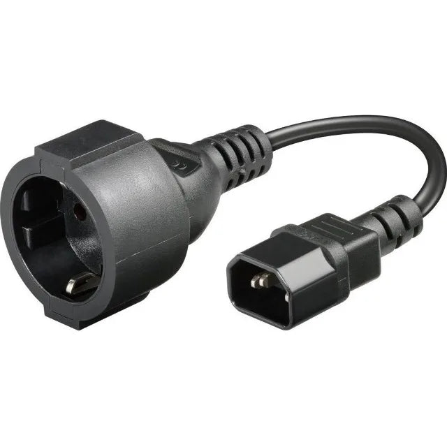 Gembird PC-SFC14M-01 Gembird Adaptor cablu alimentare UPS IEC320 C14 (tata) - Schuko (mama), 10A, 15cm 8716309082860