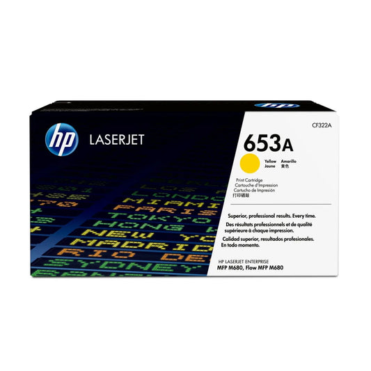 HP CF322A HP Toner 653A CF322A Yellow 16500 pag pentru M680dn M680f M680z 886112501143