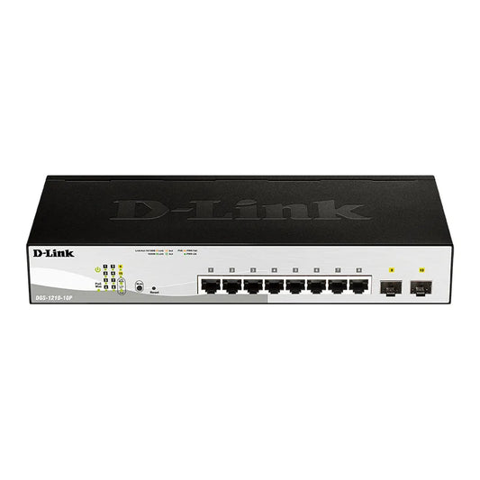D-Link DGS-1210-10P D-Link DGS-1210-10P Gigabit PoE Smart Switch including 2 Combo 1000BaseT/SFP 790069329395