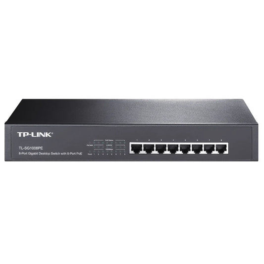 TP-Link TL-SG1008PE TP-Link TL-SG1008P Switch interfata 8 port-uri RJ45 10/100/1000Mbps, 4 porturi PoE 6935364021351