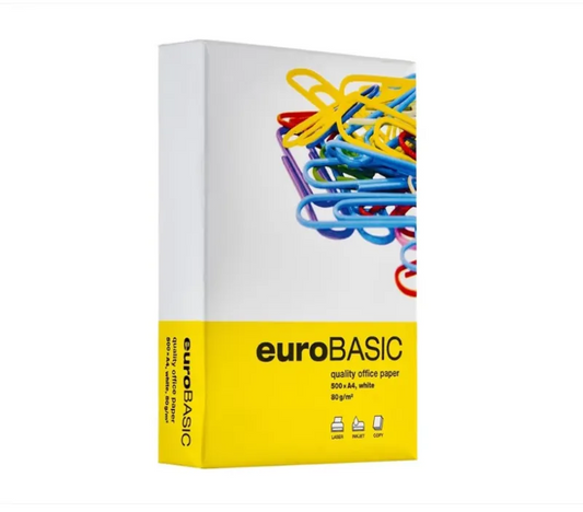 Mondi 9002307004058 EuroBasic- Hartie A4 (210x297mm) 80 g/mp, top 500 coli, 9002307004065 9002307004058 4603976901126 4603976101120
