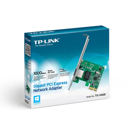 TP-Link TG-3468 TP-Link Gigabit PCIe Network Adapter, Realtek RTL8168B, 10/100/1000M 6935364001049