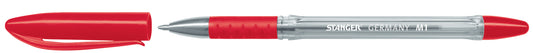 Stanger 18000300005 Stanger Pix rosu varf mediu grip cauciucat corp cristal 4011886004538