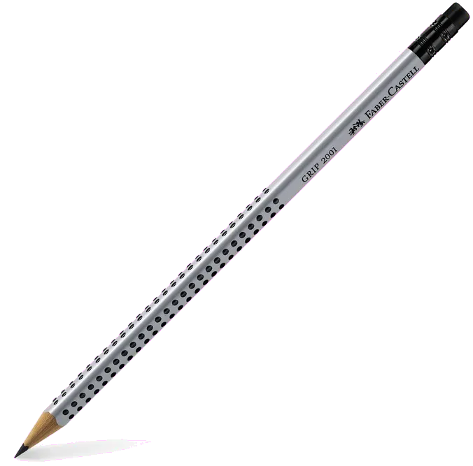 Faber-Castell FC117200 Grip 2001 creion HB cu radiera, zona antialunecare, 4005401172000 4005401083832