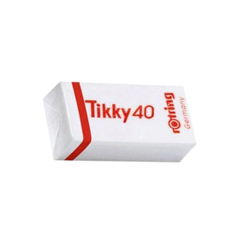 Rotring RO234151 TIKKY 40 Radiera alba dust free pentru creioane, dimensiuni 31x17x17 mm