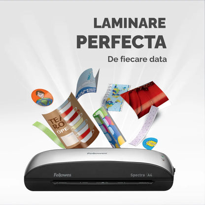 Fellowes 5737801 Spectra laminator A4, maxim 125 microni, viteza laminare 300mm/min, 043859680214