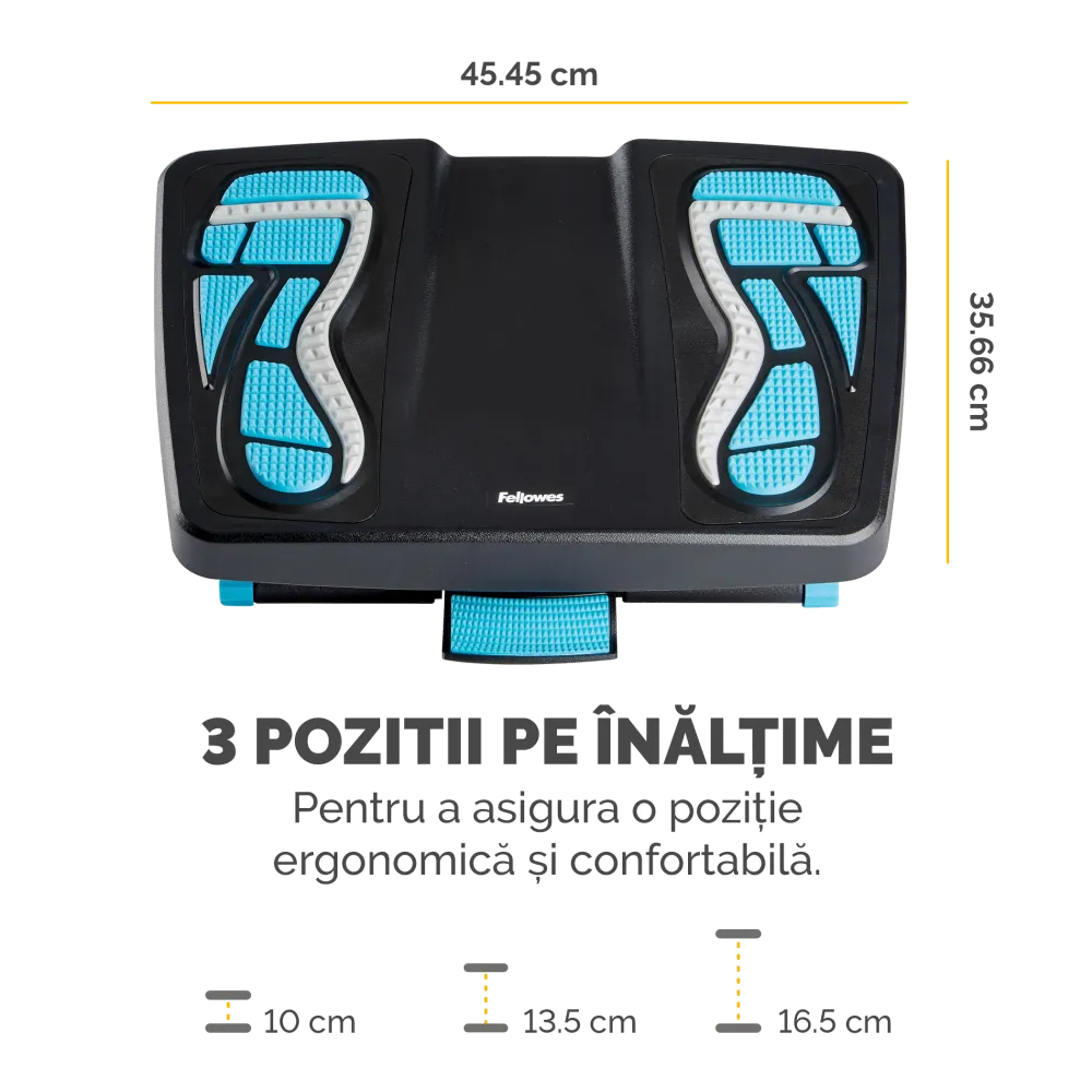 Fellowes 8068001 Energizer Foot Support suport ergonomic pentru picioare suprafata cu masaj, 043859675500 50043859675505