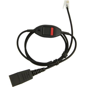 Jabra 8800-01-20 QD cord to RJ10, Training/Supervisory Cord with mute, 5706991014662