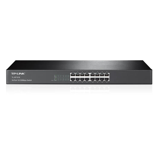 TP-Link TL-SF1016 TP-Link TL-SF1016 - Switch 16 porturi 10/100Mbps, 1U 19'' Rackmount, metal case