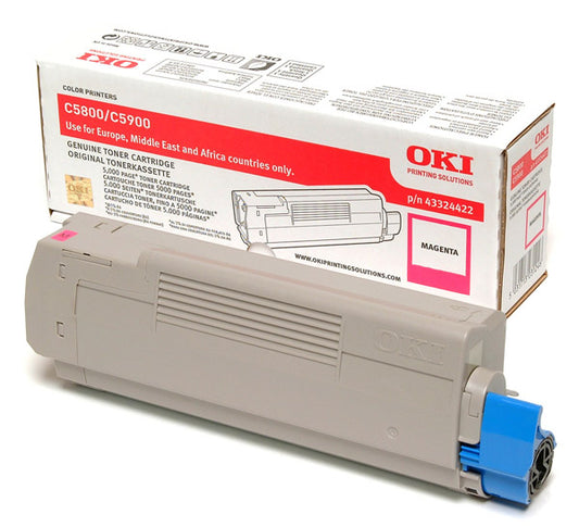 Oki 43324422 Toner original Magenta pt OKI C5800, C5900, C5550 M, 5031713031246