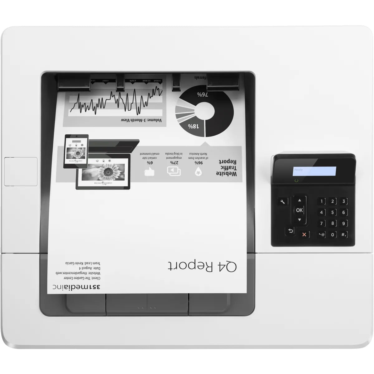 HP J8H61A HP J8H61A LaserJet Pro M501dn Imprimanta laser monocrom A4, duplex si retea 725184117596