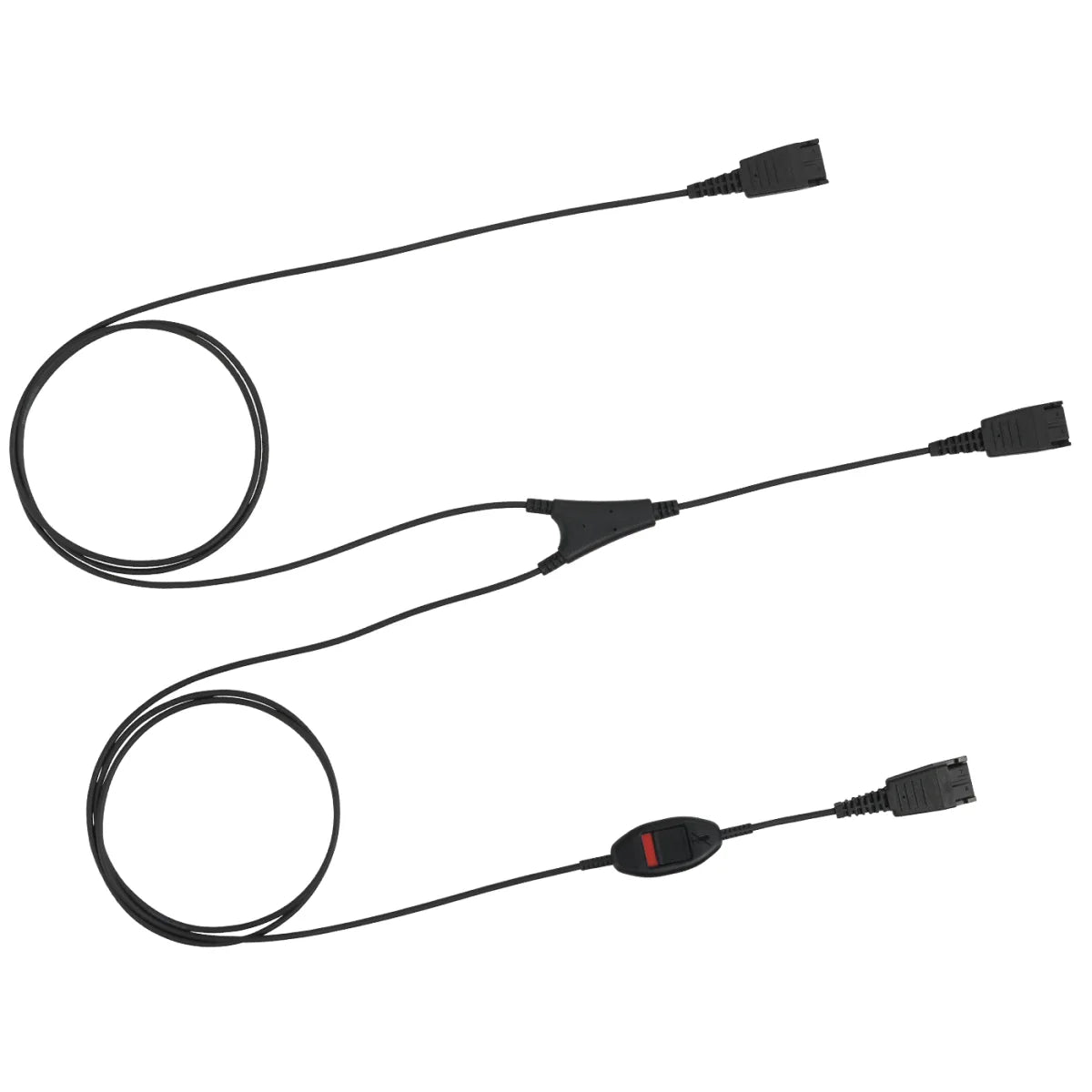 Jabra 8800-02-01 Jabra Supervisor Y-adapter, QD to 2x QD (hear*2, speak*2) and mute button 0706487013198
