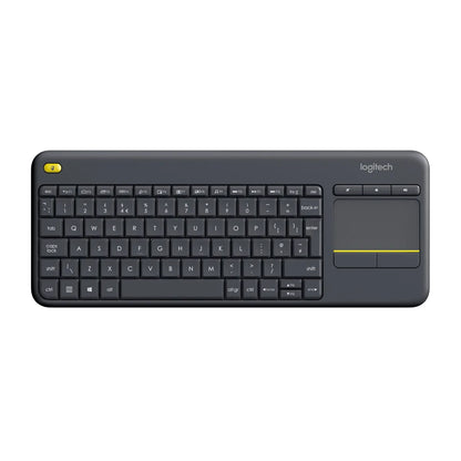 Logitech 920-007145 Logitech K400 Plus Tastatura Wireless cu touch pad inclus US International layout, Black 5099206059429