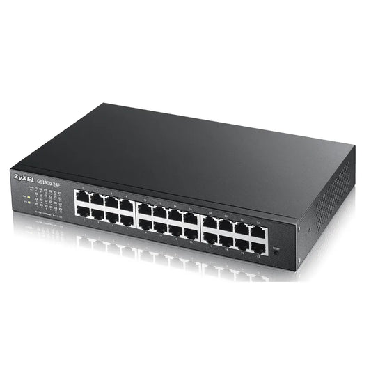Zyxel GS1900-24E-EU0101F Zyxel Smart Switch GS1900-24E, 24 port x 10/100/1000 Mbps, Web Management, Stacking 4718937571840