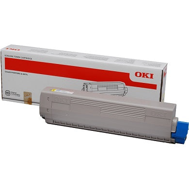 Oki 44844613 Toner ORIGINAL yellow pentru OKI C822, 7300 pag, 5031713056126