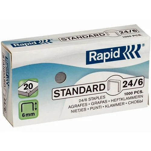 Rapid RA24855600 Rapid Capse 24/6 1000 buc/cutie pana la 20 coli 7313468556006