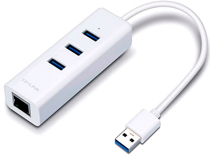 TP-Link UE330 Adaptor USB 3.0 UE330 2 în 1- Adaptor Gigabit Ethernet & 3-Port Hub, 6935364094553