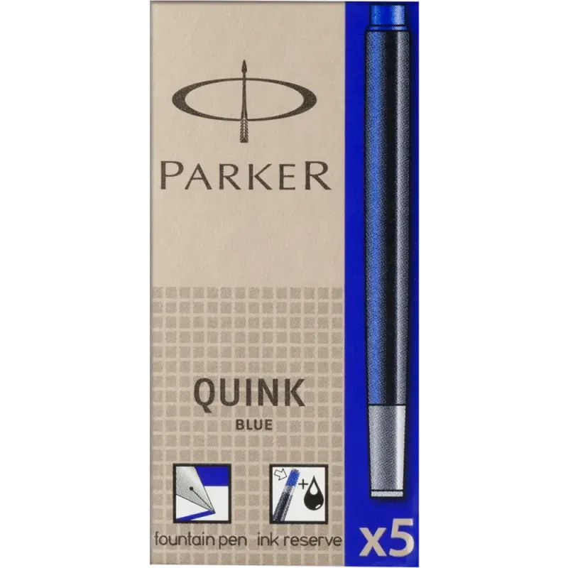 PARKER WM46935150 Patroane cerneala Parker Quink, albastre, 3501179503844