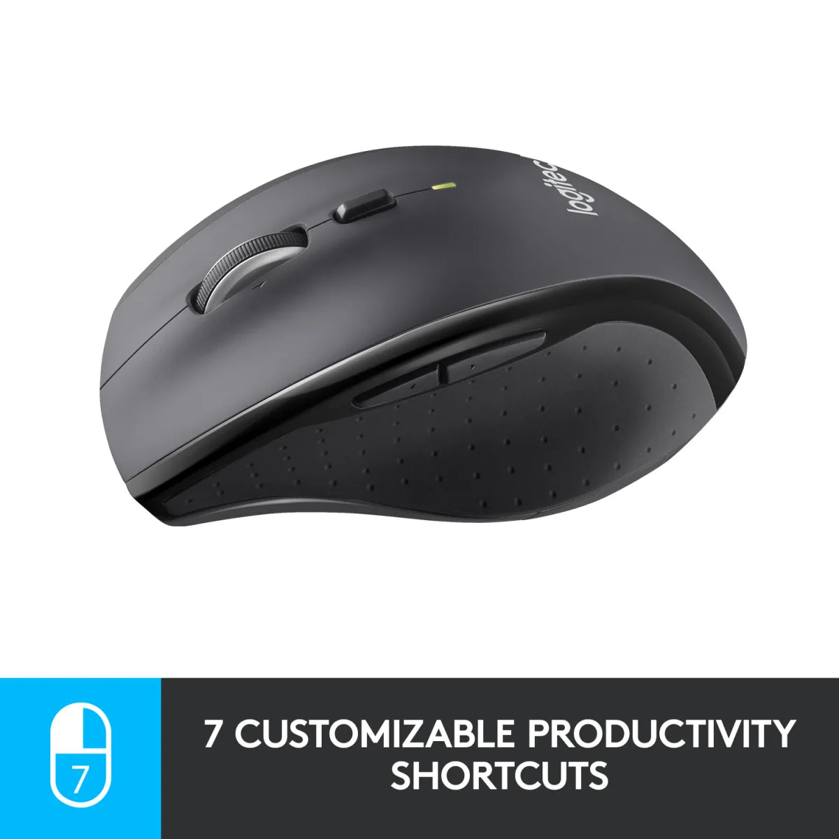 Logitech 910-006034 Logitech M705 Marathon Wireless Mouse, Laser 1000dpi, USB, Black 5099206093065