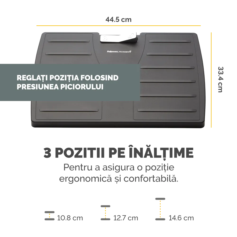 Fellowes 8035001 Office Suites Microban Adjustable Footrest , 043859487219 50043859487214