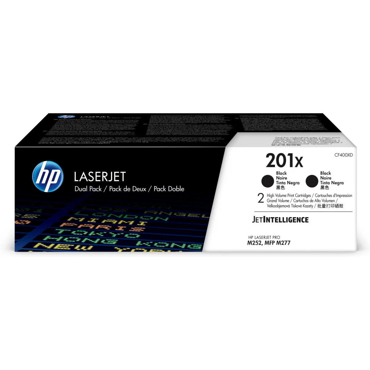 HP CF400XD HP Set toner 201X CF400XD negru 2x2800 pag pentru CLJ Pro M252 M274 M277 190780321355