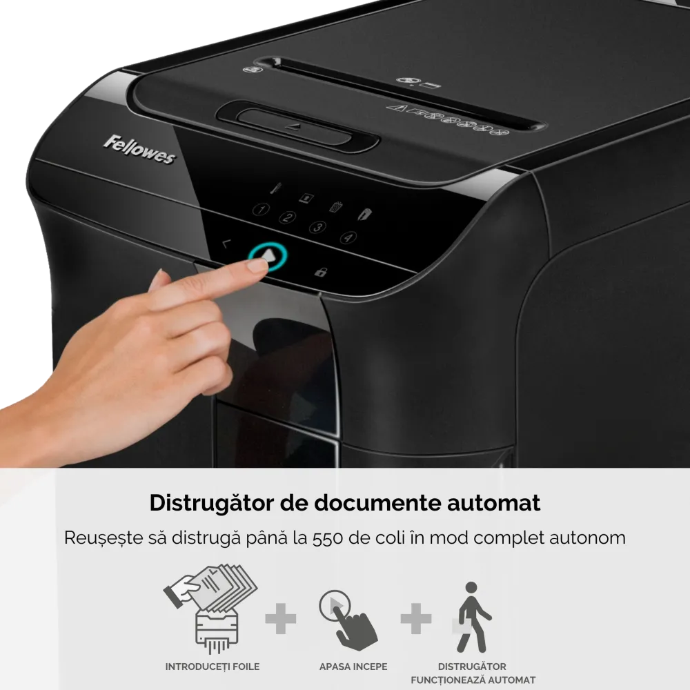 Fellowes 4963101 Automax 550C distrugator de documente 550/14 coli, ADF, 50043859730488 10043859730480