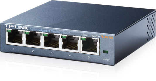 TP-Link TL-SG105 TL-SG105 Switch 5-Port-uri 10/100/1000 Gigabit, carcasa metalica, 6935364021146