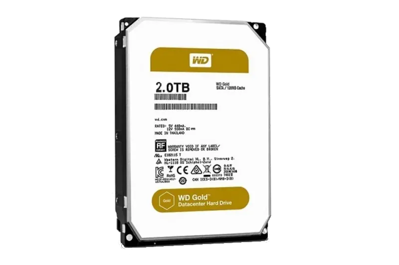 Western Digital WD2005FBYZ HDD intern 3.5inch, 2TB, 7200rpm, Gold, SATA3, 128MB, WD2005FBYZ-01YCBB2 WD2005FBYZ-01YCBB3