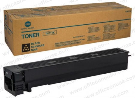 Konica-Minolta A3VU150 TN-711K Toner original negru pt Biz-Hub C654, C654, C754, 47.200 pag, 1PA3VU150