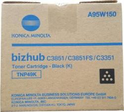 Konica-Minolta A95W150 Toner Original negru, TNP49K, pentru Bizhub C3351/38, 039281062063