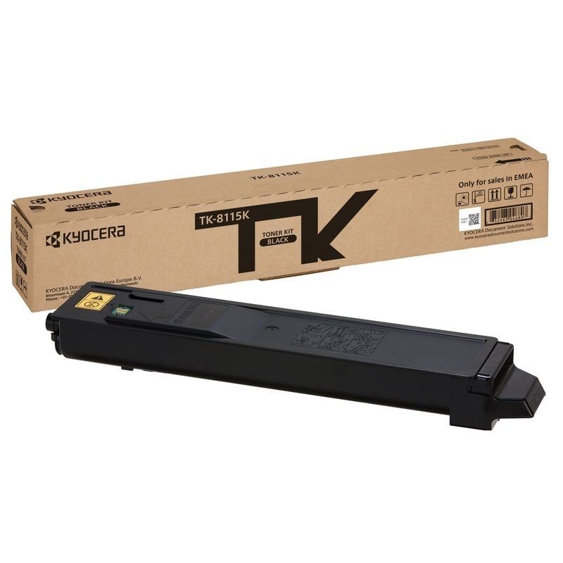 Kyocera 1T02P30NL0 TK-8115K Toner original negru pentru Kyocera ECOSYS M8124ci, 632983046807