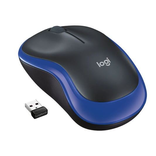 Logitech 910-002239 Logitech M185 Mouse optic wireless pentru notebook, 2 butoane + scroll, USB, Blue 5099206028852