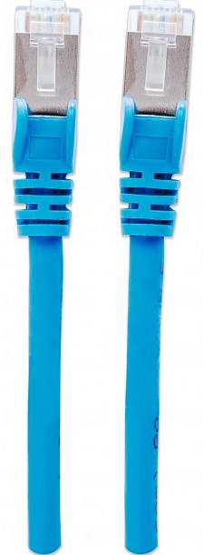Intellinet 740722 Intellinet Patch Cord S/FTP Cat. 6a, ecranat, AWG 26, LSZH, 1m, Blue 766623740722