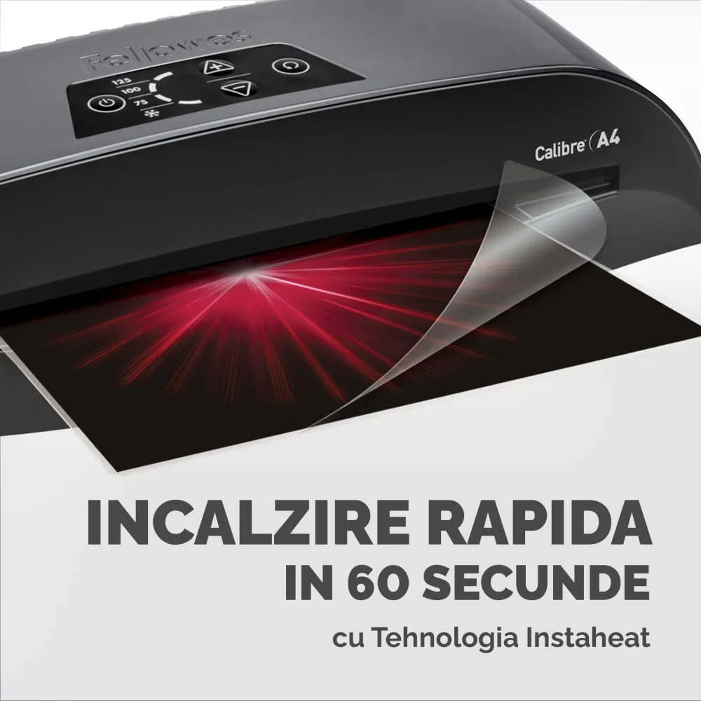 Fellowes 5740701 Calibre Laminator A4, maxim 125 microni, 480mm/min, 043859718245 43859718245 50043859718240