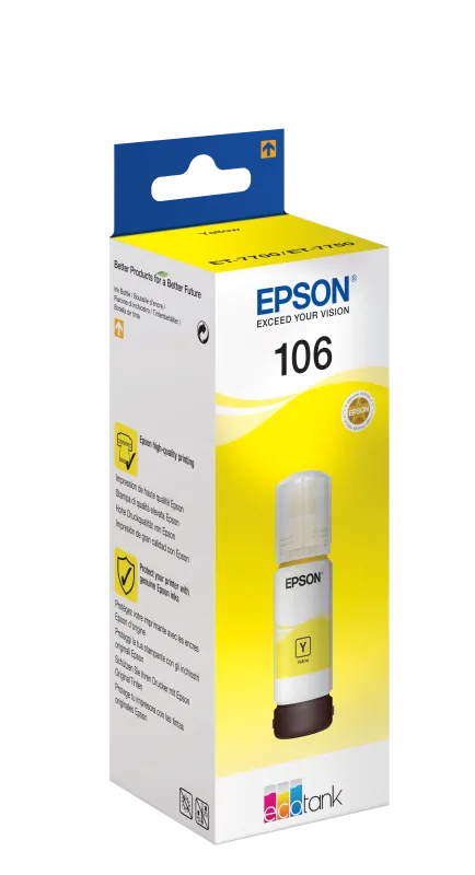 Epson C13T00R440 Rezerva cerneala 106 yellow, 70 ml pentru L7160, L7180