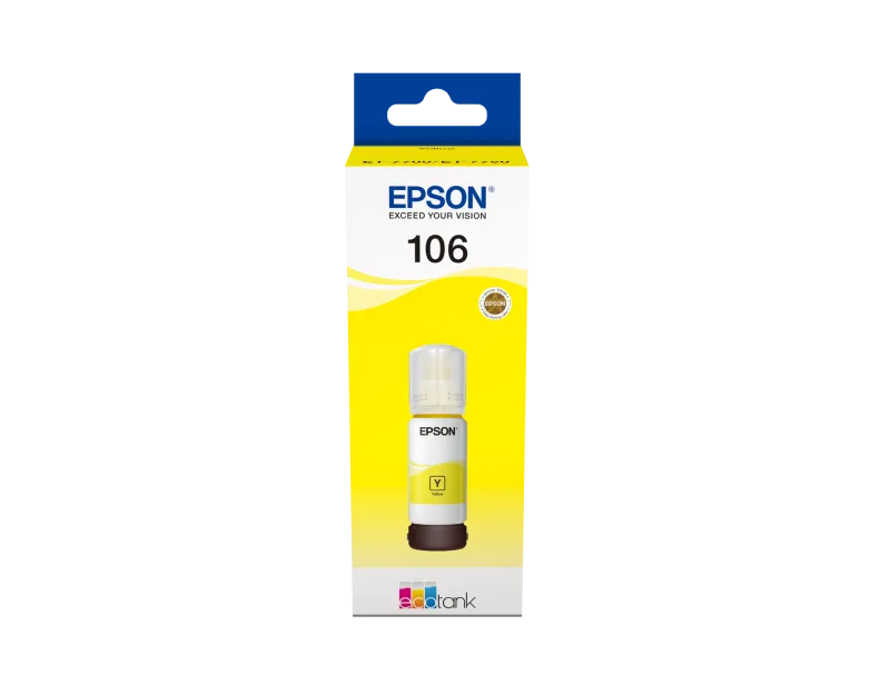 Epson C13T00R440 Rezerva cerneala 106 yellow, 70 ml pentru L7160, L7180