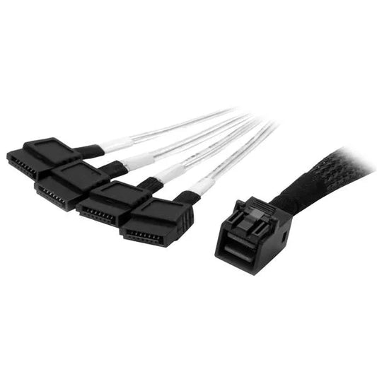 StarTech SAS43SAT1M StarTech Internal Mini-SAS to SATA Cable - SFF-8643 to 4x SATA - 1 m 065030866095